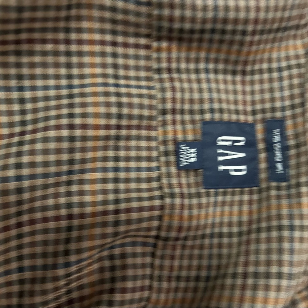 GAP Multicolor plaid Cropped Button-Down Shirt - image 6